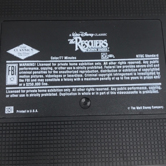 Disney Rescuers Down Under 📼 VHS - Picture 5 of 8
